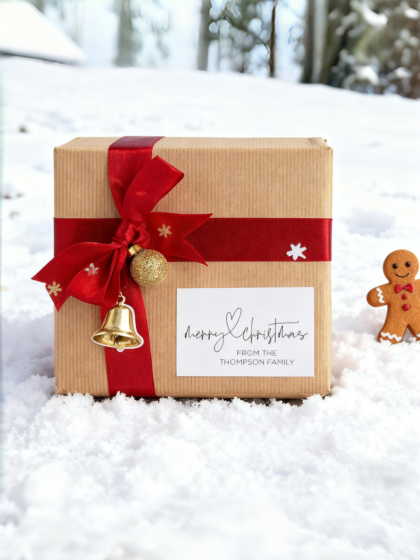 Custom Christmas Gift Sealing Stickers